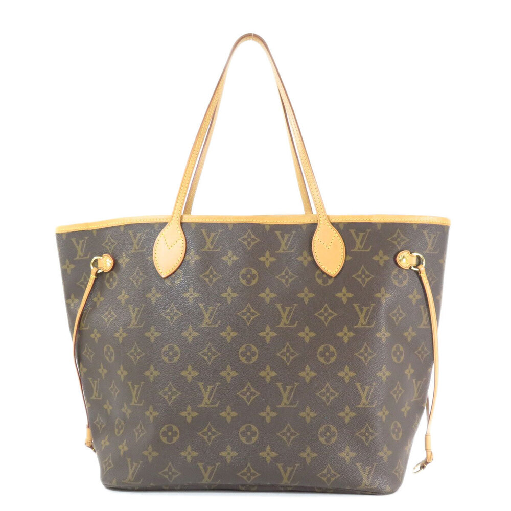Louis Vuitton Neverfull Canvas Monogram Tote Bag Brown